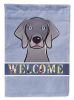 Weimaraner Welcome House Flag