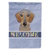 Dachshund - Wirehaired - Welcome House Flag