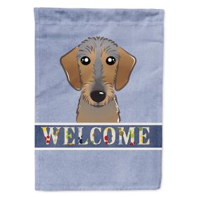 Dachshund - Wirehaired - Welcome House Flag