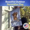 Labrador Retriever - Chocolate - Welcome House Flag