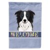 Border Collie Welcome House Flag