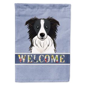 Border Collie Welcome House Flag