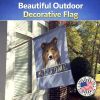 Sheltie Welcome House Flag