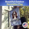 Basset Hound Welcome House Flag