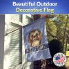 Shih Tzu - Chocolate - Welcome House Flag