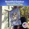 Shih Tzu - Silver - Welcome House Flag