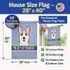 Corgi -Sable - Welcome House Flag
