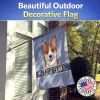 Corgi - Red - Welcome House Flag