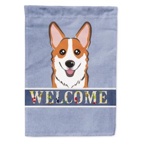 Corgi - Red - Welcome House Flag
