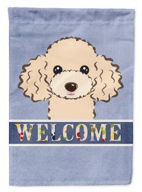 Poodle - Buff - Welcome House Flag