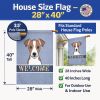 Jack Russell Terrier 1 Welcome House Flag