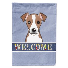 Jack Russell Terrier 1 Welcome House Flag