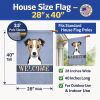 Jack Russell Terrier - Tricolor - Welcome House Flag