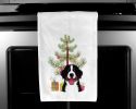 Bernese Mountain Dog Christmas Tree White Kitchen Towel Set of 2