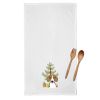 Beagle Christmas Tree White Kitchen Towel Set of 2