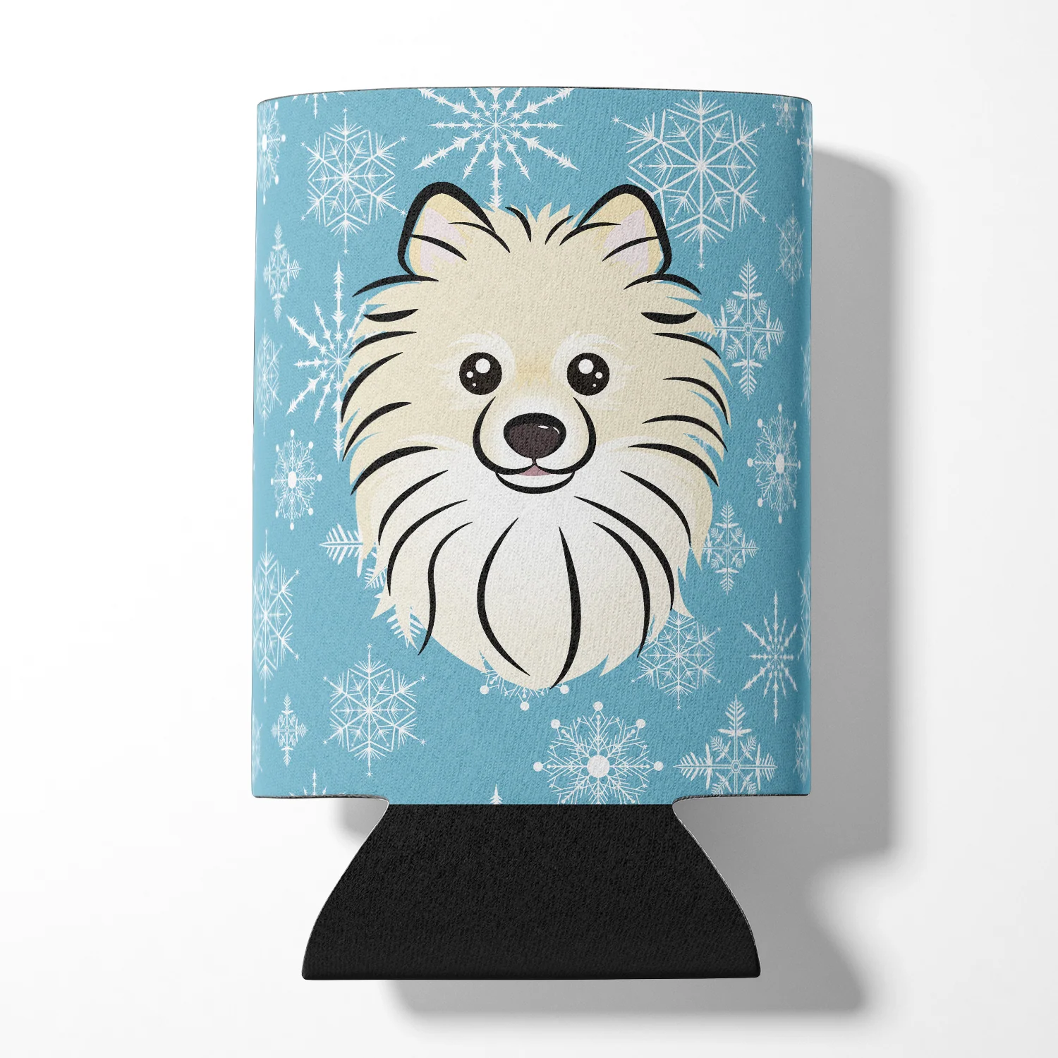 Pomeranian Snowflake Design Can Hugger