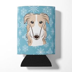 Borzoi Snowflake Design Can Hugger