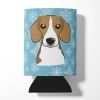 Beagle Snowflake Design Can Hugger