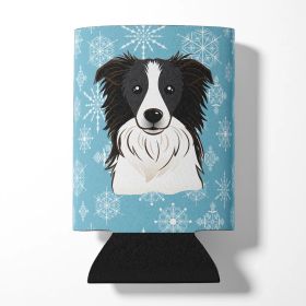 Border Collie Snowflake Design Can Hugger