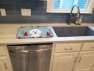 Bichon Frise Winter Holiday Dish Drying Mat
