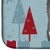 Alaskan Malamute Winter Holiday Dish Drying Mat