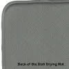 French Bulldog - Black Winter Holiday Dish Drying Mat