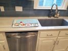 Bedlington Terrier - Blue - Merry Christmas Carolers Dog Dish Drying Mat