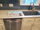 Boxer - Brindle - Merry Christmas Carolers Dog Dish Drying Mat