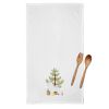 Bichon Frise Christmas Tree White Kitchen Towel Set of 2