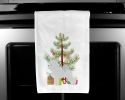 Bichon Frise Christmas Tree White Kitchen Towel Set of 2