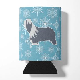 Bearded Collie Snowflake Design Can Hugger