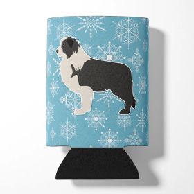 Border Collie 1 Snowflake Design Can Hugger