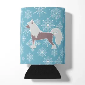 Chinese Crested Snowflake Design Can Hugger