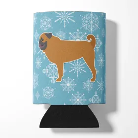 Pug Snowflake Design Can Hugger