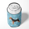 Airedale Terrier Snowflake Design Can Hugger