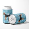 Airedale Terrier Snowflake Design Can Hugger
