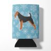 Airedale Terrier Snowflake Design Can Hugger