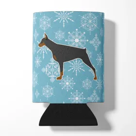 Doberman Snowflake Design Can Hugger
