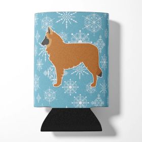 Belgian Sheepdog Snowflake Design Can Hugger