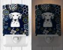 Dalmatian Blue Flowers Ceramic Nightlight