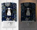 Japanese Chin Blue Flowers Ceramic Nightlight