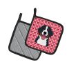 Bernese Mountain Dog XOXO Hearts Pair of Potholders