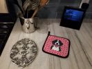 Bernese Mountain Dog XOXO Hearts Pair of Potholders