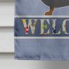 Dachshund Welcome House Flag