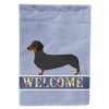 Dachshund Welcome House Flag