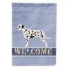 Dalmatian 1 Welcome House Flag