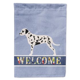 Dalmatian 1 Welcome House Flag