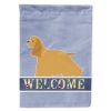 Cocker Spaniel 1 Welcome House Flag