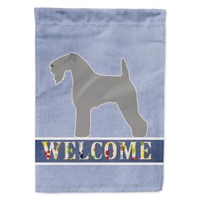Kerry Blue Terrier Welcome House Flag