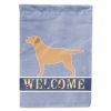 Labrador Retriever - Yellow 2 - Welcome House Flag